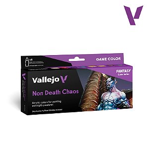 Conjunto Tintas Acrílicas Game Color NON DEATH CHAOS by A.Giraldez - Vallejo (Box x8 18ml)