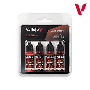 Conjunto Game Color DARK SKIN - Vallejo (4x 18ml)