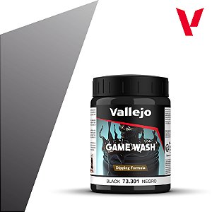 Wash Acrílico Game Color Dipping - BLACK - Vallejo (200ml)