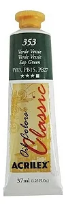 Tinta Óleo Oil Colors Classic VERDE VESSIE - Acrilex (37ml)