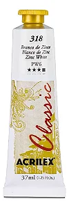 Tinta Óleo Oil Colors Classic BRANCO DE ZINCO - Acrilex (37ml)