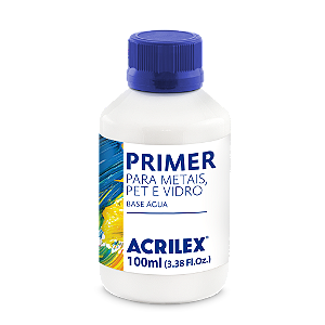 Primer para Metais, Pet e Vidro - BRANCO - Acrilex (100ml)