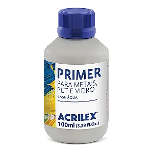 Primer para Metais, Pet e Vidro - CINZA - Acrilex (100ml)