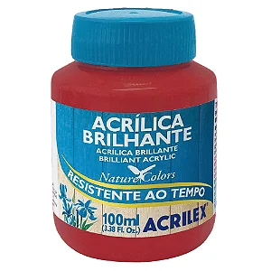 Tinta Acrílica Brilhante VERMELHO ESCARLATE - Acrilex (100ml)
