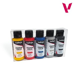 Conjunto Tintas Acrílicas Premium METALLIC COLOR - Vallejo (5x60ml)