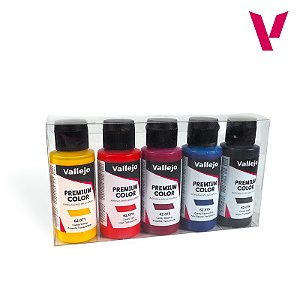 Conjunto Tintas Acrílicas Premium CANDY COLOR - Vallejo (5x60ml)