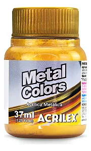 Tinta Metálica OURO - Acrilex (37ml)