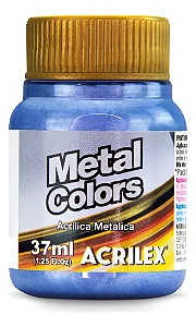 Tinta Metálica AZUL MAR - Acrilex (37ml)