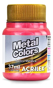 Tinta Metálica VERMELHO - Acrilex (37ml)