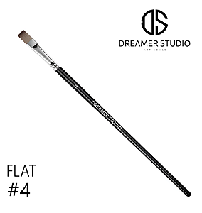 Pincel Flat de Nylon - Dreamer Studio - nº 4