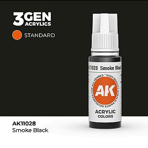 Tinta Acrílica SMOKE BLACK - AK Interactive (17ml)