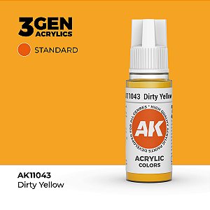 Tinta Acrílica DIRTY YELLOW - AK Interactive (17ml)