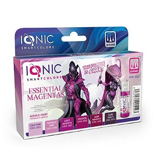 Conjunto Tintas Acrílicas: ESSENTIAL MAGENTAS - IONIC Smart Colors (6x 20ml)