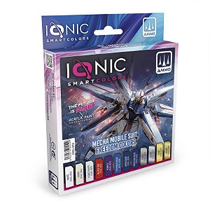 Conjunto Tintas Acrílicas: Mecha Mobile Suit - FREEDOM COLORS - IONIC Smart Colors (12x 20ml)