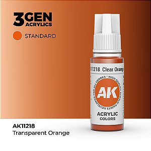 Tinta Acrílica CLEAR ORANGE - AK Interactive (17ml)