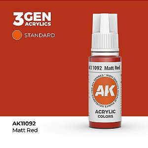 Tinta Acrílica MATT RED - AK Interactive (17ml)