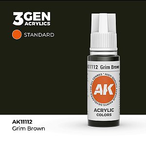 Tinta Acrílica GRIM BROWN - AK Interactive (17ml)