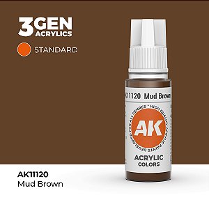 Tinta Acrílica MUD BROWN - AK Interactive (17ml)
