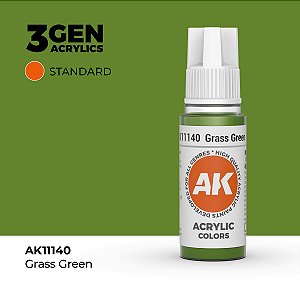 Tinta Acrílica GRASS GREEN - AK Interactive (17ml)