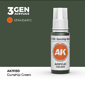Tinta Acrílica GUNSHIP GREEN - AK Interactive (17ml)