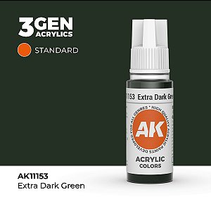 Tinta Acrílica EXTRA DARK GREEN - AK Interactive (17ml)