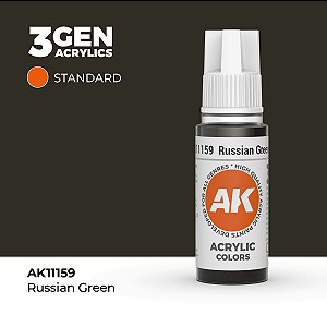 Tinta Acrílica RUSSIAN GREEN - AK Interactive (17ml)