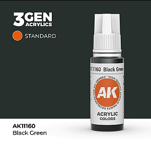 Tinta Acrílica BLACK GREEN - AK Interactive (17ml)