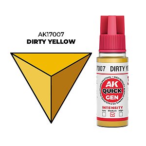 Tinta Acrílica Quick Gen DIRTY YELLOW - AK Interactive (18ml)