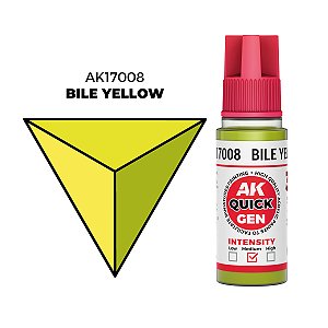 Tinta Acrílica Quick Gen BILE YELLOW - AK Interactive (18ml)