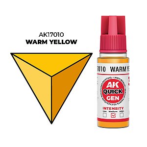 Tinta Acrílica Quick Gen WARM YELLOW - AK Interactive (18ml)