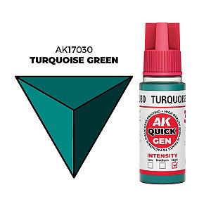 Tinta Acrílica Quick Gen TURQUOISE GREEN - AK Interactive (18ml)