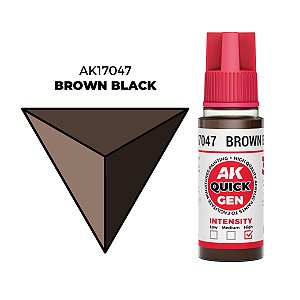 Tinta Acrílica Quick Gen BROWN BLACK - AK Interactive (18ml)