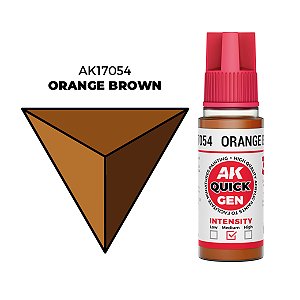 Tinta Acrílica Quick Gen ORANGE BROWN - AK Interactive (18ml)