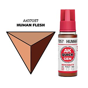 Tinta Acrílica Quick Gen HUMAN FLESH - AK Interactive (18ml)