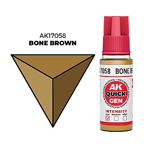 Tinta Acrílica Quick Gen BONE BROWN - AK Interactive (18ml)