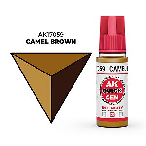Tinta Acrílica Quick Gen CARAMEL BROWN - AK Interactive (18ml)