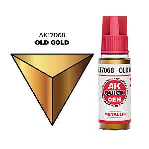Tinta Acrílica Metálica Quick Gen OLD GOLD - AK Interactive (18ml)
