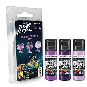 Conjunto Metálico Real Heavy Metal ASTRAL VIOLET - IONIC Smart Colors (Box x3 20ml)