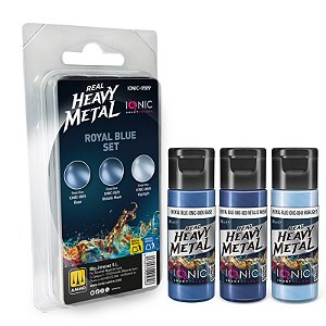 Conjunto Metálico Real Heavy Metal ROYAL BLUE - IONIC Smart Colors (Box x3 20ml)