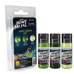 Conjunto Metálico Real Heavy Metal AURIC GREEN - IONIC Smart Colors (Box x3 20ml)
