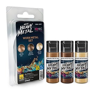 Conjunto Metálico Real Heavy Metal WORN METAL - IONIC Smart Colors (Box x3 20ml)