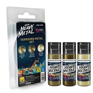Conjunto Metálico Real Heavy Metal TARNISHED METAL- IONIC Smart Colors (Box x3 20ml)