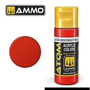 Tinta Acrílica ATOM COLOR - RED - AMMO (20ml)