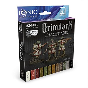 Conjunto Tintas Acrílicas Grimdark Essentials Vol 1 - IONIC smart (Box x12 20ml)