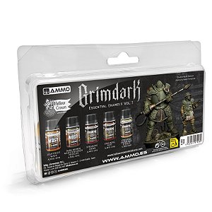 Conjunto de Esmalte sintético: Grimdark Essential Enamels Vol 1 - AMMO ( 5 x35 ml)