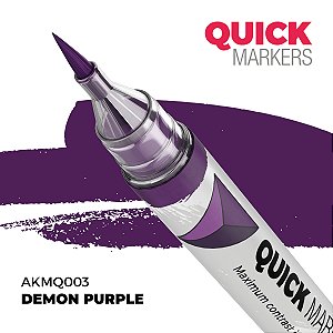 Marcador Acrílico Quick Markers - DEMON PURPLE - AK Interactive