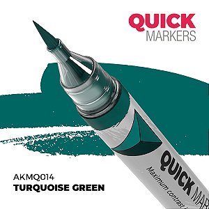 Marcador Acrílico Quick Markers - TURQUOISE GREEN - AK Interactive