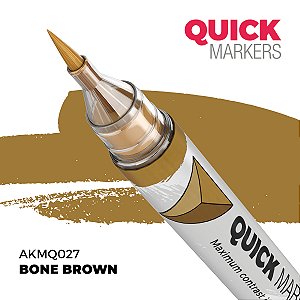 Marcador Acrílico Quick Markers - BONE BROWN - AK Interactive