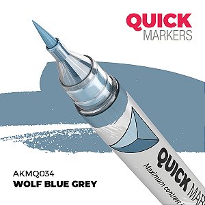 Marcador Acrílico Quick Markers - WOLF BLUE GREY - AK Interactive