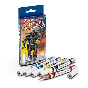 Conjunto Marcadores Acrílicos Quick Markers IMPERIAL TROOPERS - AK Interactive (5 cores)